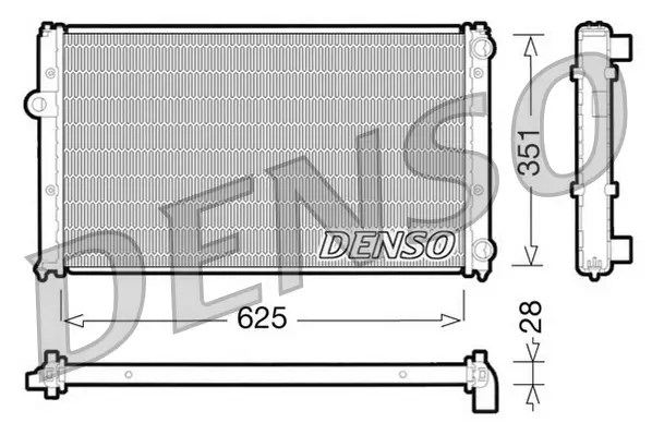 Kühler, Motorkühlung DENSO DRM26001