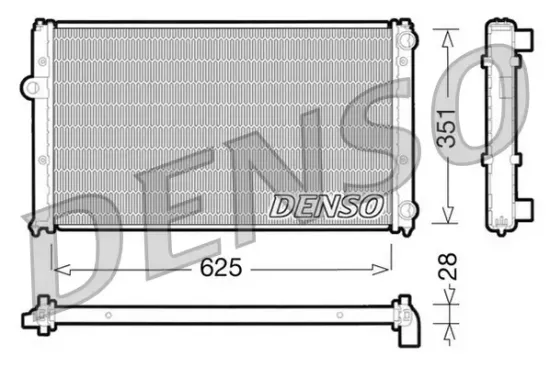 Kühler, Motorkühlung DENSO DRM26001 Bild Kühler, Motorkühlung DENSO DRM26001