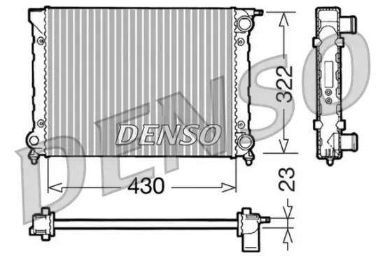 Kühler, Motorkühlung DENSO DRM32004 Bild Kühler, Motorkühlung DENSO DRM32004