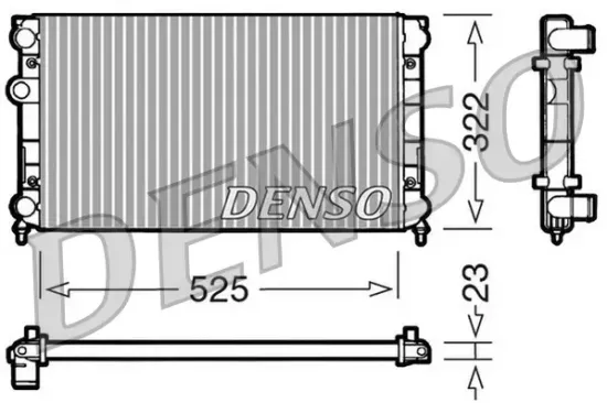 Kühler, Motorkühlung DENSO DRM32005 Bild Kühler, Motorkühlung DENSO DRM32005