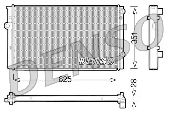 Kühler, Motorkühlung DENSO DRM32008