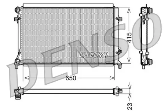 Kühler, Motorkühlung DENSO DRM32018 Bild Kühler, Motorkühlung DENSO DRM32018