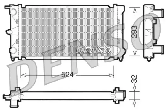 Kühler, Motorkühlung DENSO DRM32020 Bild Kühler, Motorkühlung DENSO DRM32020