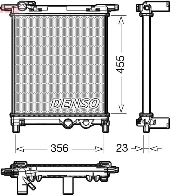 Kühler, Motorkühlung DENSO DRM32036