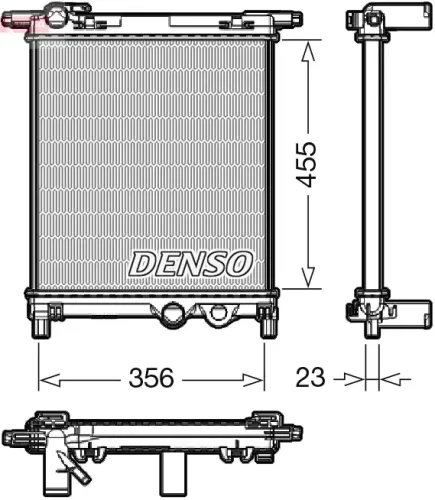 Kühler, Motorkühlung DENSO DRM32036 Bild Kühler, Motorkühlung DENSO DRM32036