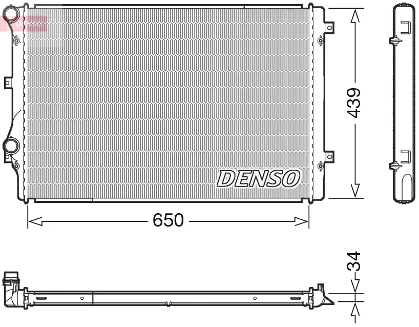 Kühler, Motorkühlung DENSO DRM32041