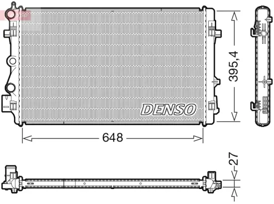 Kühler, Motorkühlung DENSO DRM32051 Bild Kühler, Motorkühlung DENSO DRM32051