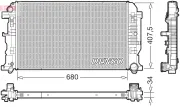 Kühler, Motorkühlung DENSO DRM32053