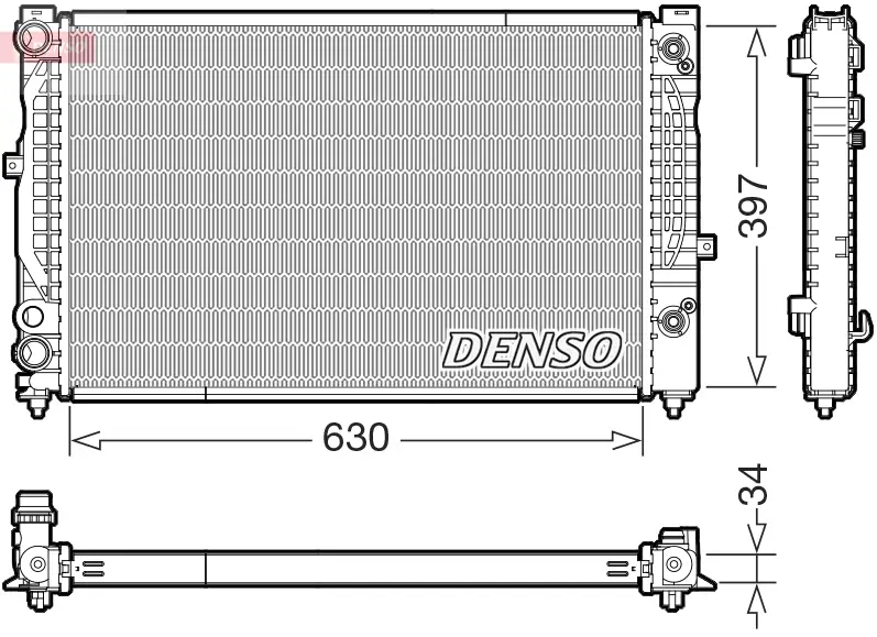 Kühler, Motorkühlung DENSO DRM32056