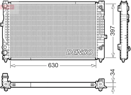 Kühler, Motorkühlung DENSO DRM32056 Bild Kühler, Motorkühlung DENSO DRM32056