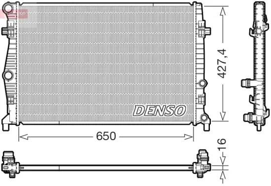 Kühler, Motorkühlung DENSO DRM32060 Bild Kühler, Motorkühlung DENSO DRM32060