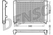 Kühler, Motorkühlung DENSO DRM33031