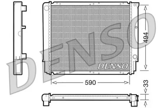 Kühler, Motorkühlung DENSO DRM33050 Bild Kühler, Motorkühlung DENSO DRM33050