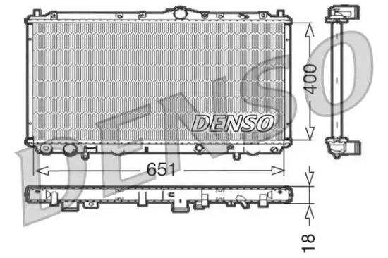 Kühler, Motorkühlung DENSO DRM33061 Bild Kühler, Motorkühlung DENSO DRM33061