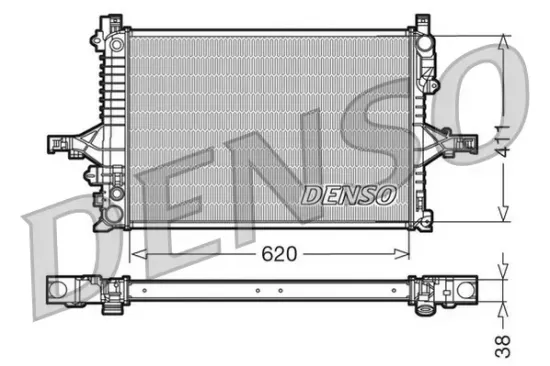 Kühler, Motorkühlung DENSO DRM33066 Bild Kühler, Motorkühlung DENSO DRM33066