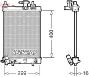 Kühler, Motorkühlung DENSO DRM35004