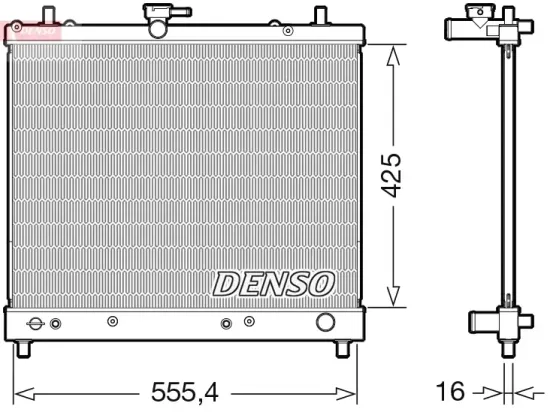 Kühler, Motorkühlung DENSO DRM35006 Bild Kühler, Motorkühlung DENSO DRM35006