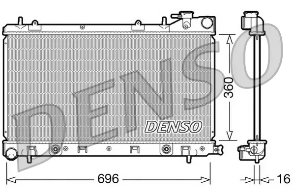 Kühler, Motorkühlung DENSO DRM36002