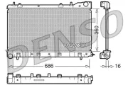 Kühler, Motorkühlung DENSO DRM36004