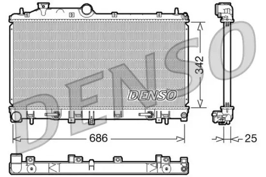 Kühler, Motorkühlung DENSO DRM36005 Bild Kühler, Motorkühlung DENSO DRM36005
