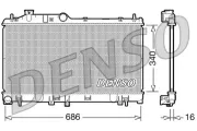 Kühler, Motorkühlung DENSO DRM36007