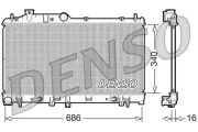 Kühler, Motorkühlung DENSO DRM36008