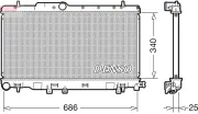 Kühler, Motorkühlung DENSO DRM36019