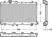 Kühler, Motorkühlung DENSO DRM36020