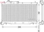 Kühler, Motorkühlung DENSO DRM36023