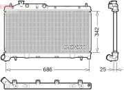 Kühler, Motorkühlung DENSO DRM36026