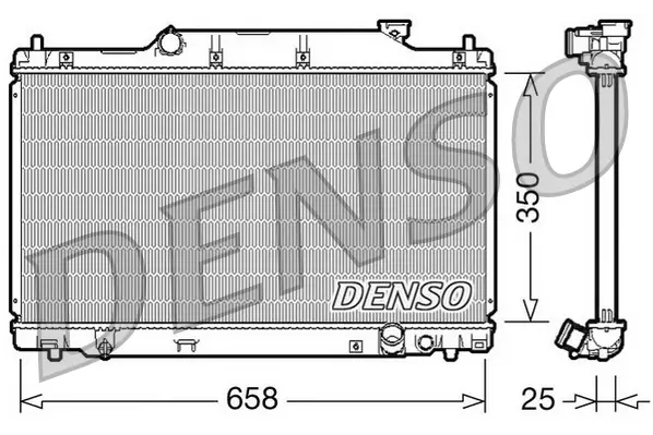 Kühler, Motorkühlung DENSO DRM40007