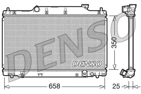 Kühler, Motorkühlung DENSO DRM40007 Bild Kühler, Motorkühlung DENSO DRM40007