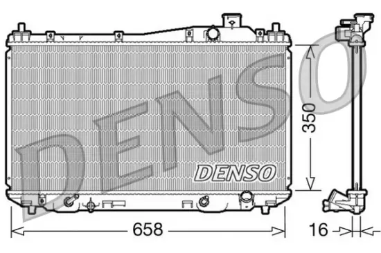 Kühler, Motorkühlung DENSO DRM40008 Bild Kühler, Motorkühlung DENSO DRM40008