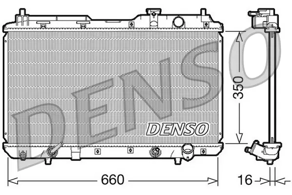 Kühler, Motorkühlung DENSO DRM40010