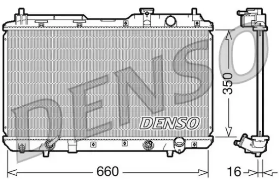 Kühler, Motorkühlung DENSO DRM40010 Bild Kühler, Motorkühlung DENSO DRM40010
