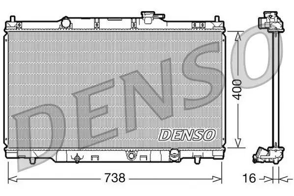 Kühler, Motorkühlung DENSO DRM40011