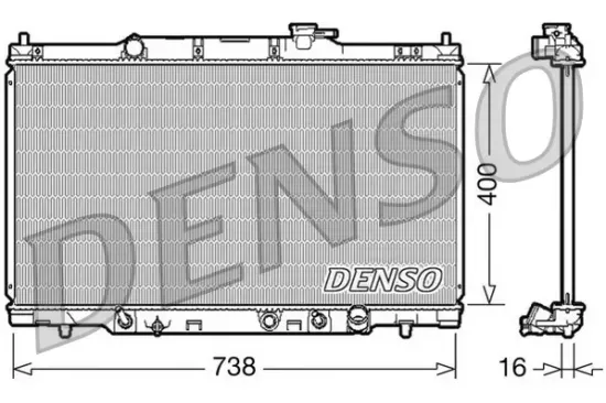 Kühler, Motorkühlung DENSO DRM40012 Bild Kühler, Motorkühlung DENSO DRM40012