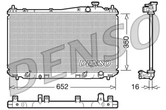 Kühler, Motorkühlung DENSO DRM40019 Bild Kühler, Motorkühlung DENSO DRM40019