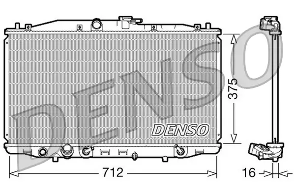 Kühler, Motorkühlung DENSO DRM40022