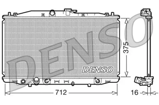 Kühler, Motorkühlung DENSO DRM40022 Bild Kühler, Motorkühlung DENSO DRM40022