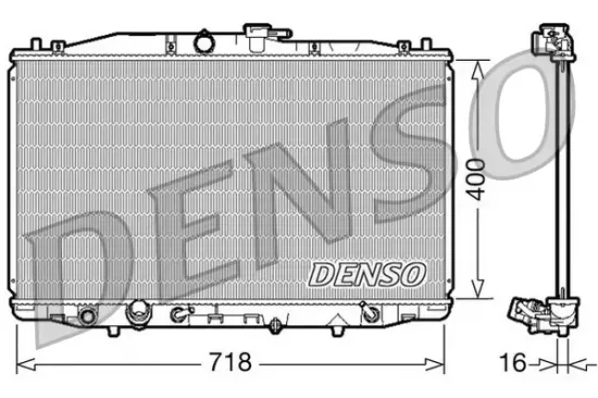 Kühler, Motorkühlung DENSO DRM40023 Bild Kühler, Motorkühlung DENSO DRM40023