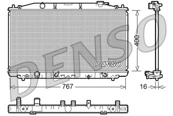 Kühler, Motorkühlung DENSO DRM40025