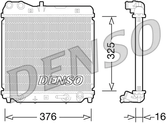 Kühler, Motorkühlung DENSO DRM40026
