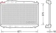 Kühler, Motorkühlung DENSO DRM40028