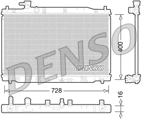 Kühler, Motorkühlung DENSO DRM40030