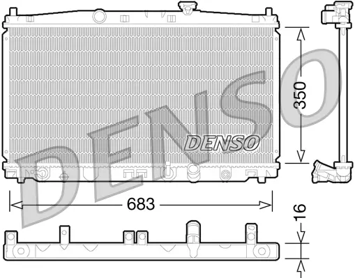 Kühler, Motorkühlung DENSO DRM40032