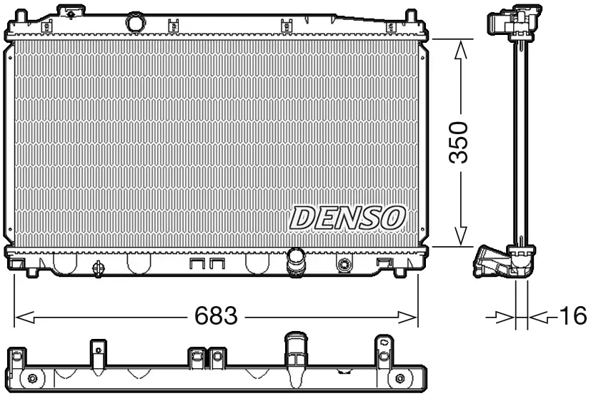 Kühler, Motorkühlung DENSO DRM40035