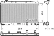 Kühler, Motorkühlung DENSO DRM40035