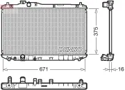 Kühler, Motorkühlung DENSO DRM40037