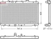 Kühler, Motorkühlung DENSO DRM40054